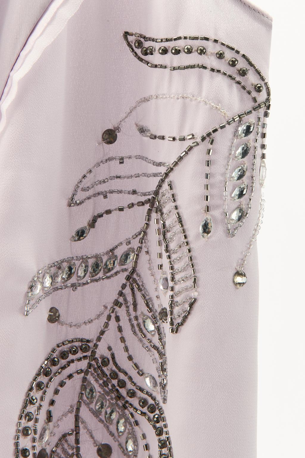 CREPE DRESS WITH BEADS AND EMBROIDERY - Zara фото 8