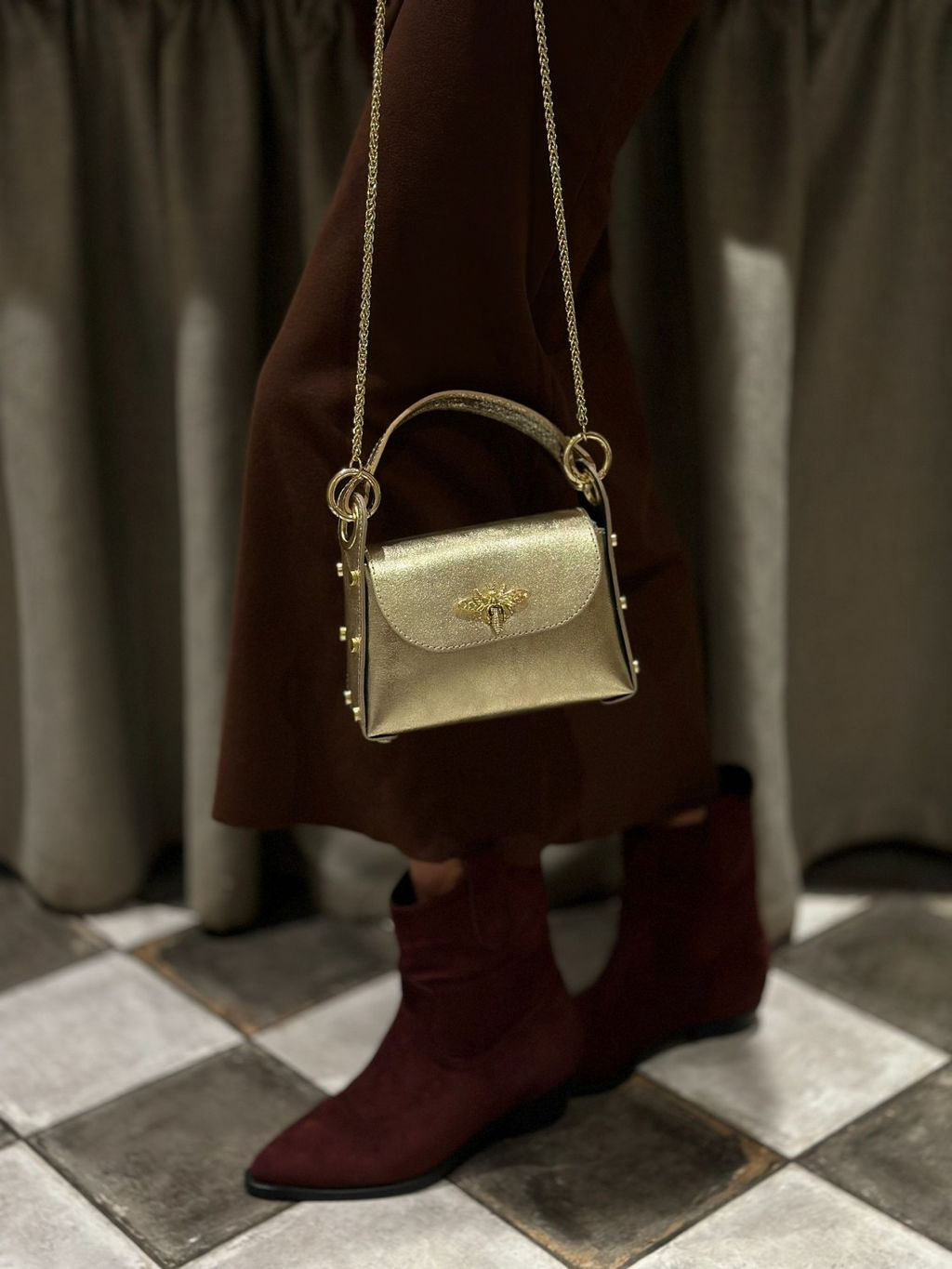 Сумка женская из телячьей кожи