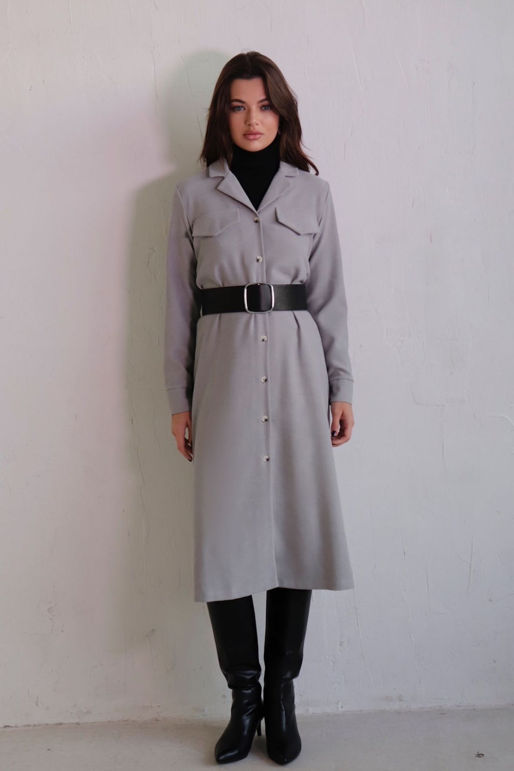 Платье-рубашка с английским воротником - Martichelli фото 272