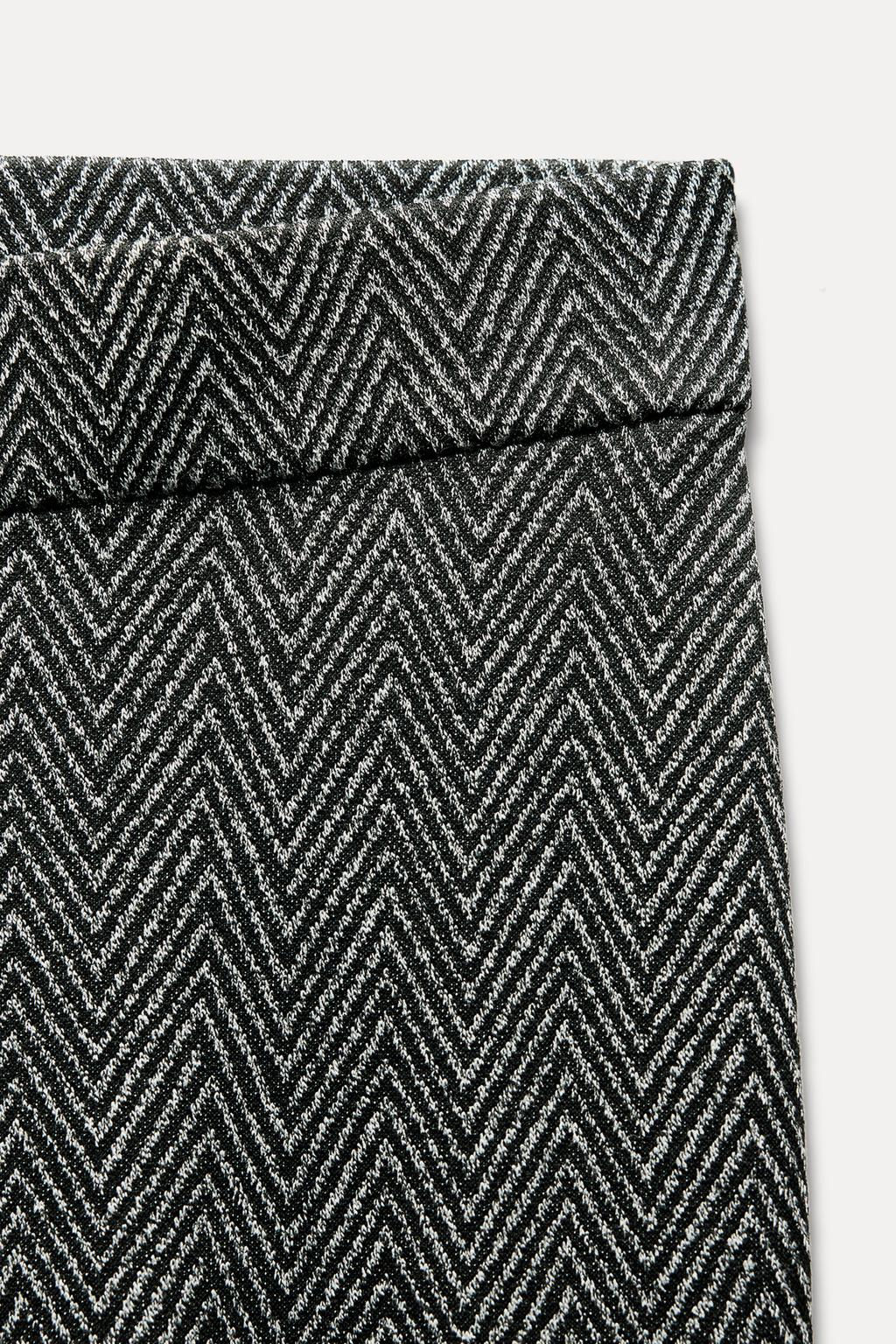 HERRINGBONE FLARE LEGGINGS - Zara фото 4