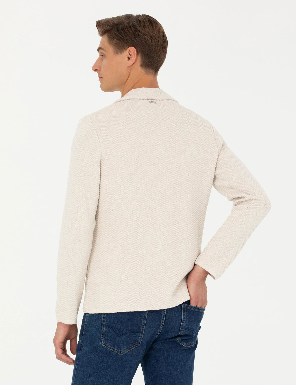 Трикотажный кардиган приталенного кроя Stone - Cacharel фото 5