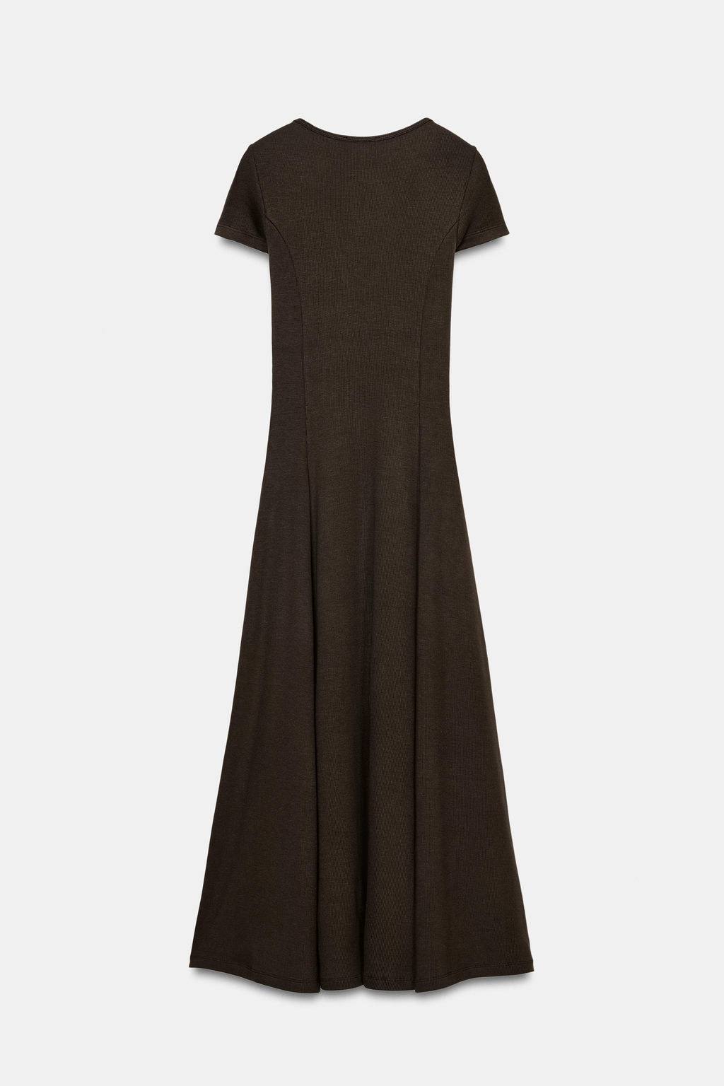 LONG RIBBED DRESS - Zara фото 6