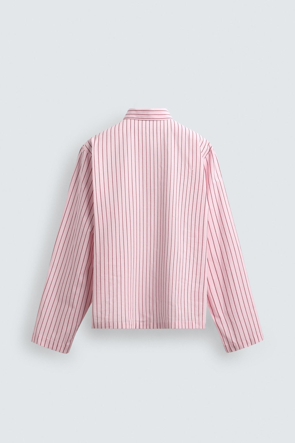 CAMISA RELAXED FIT CUADROS TEXTO / Rosa - Zara фото 8