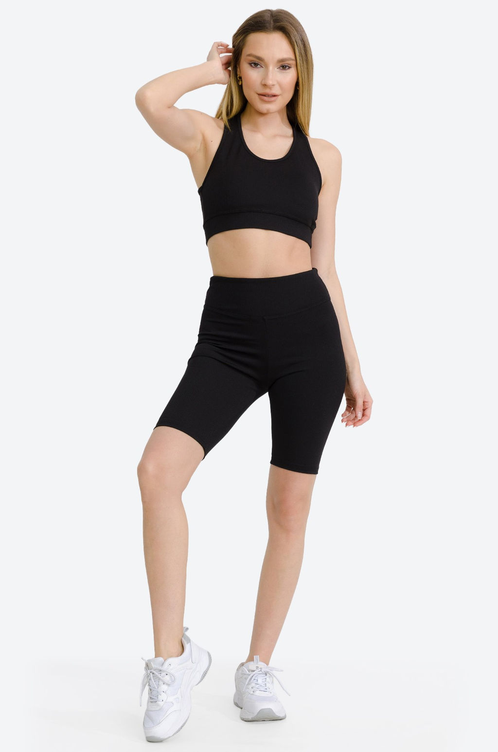 Женские велосипедки в рубчик-лапша Happy Fox  фото 36