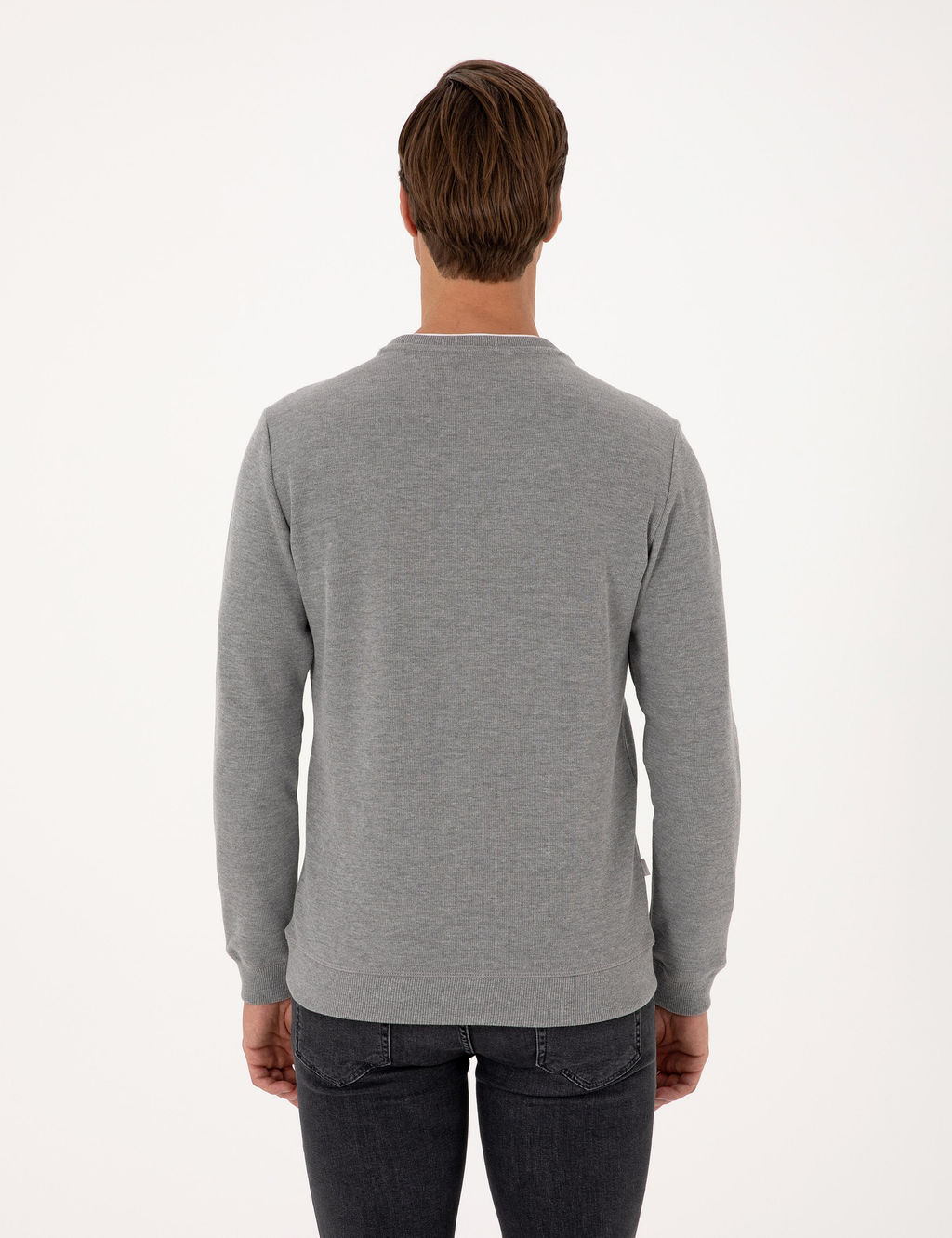 Gri Melanj Regular Fit Sweatshirt - Pierre cardin фото 5