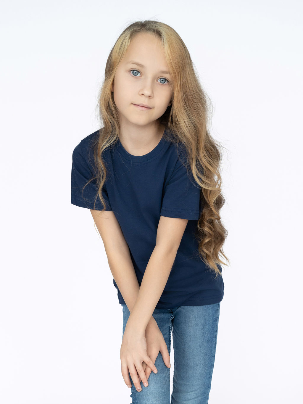 Футболка детская темносиняя