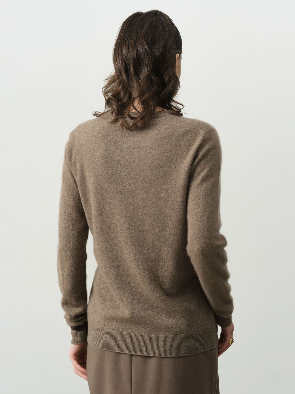 Джемпер из кашемира женский KW040797-E капучино