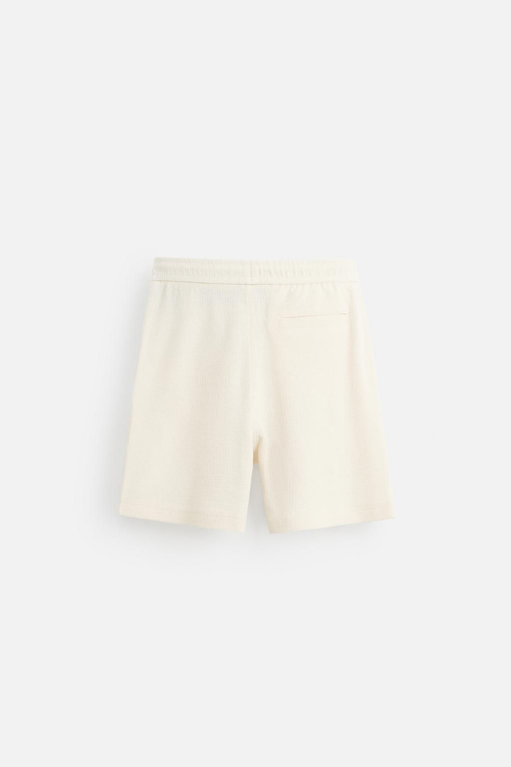 TEXTURED JOGGER BERMUDA SHORTS - Zara фото 7