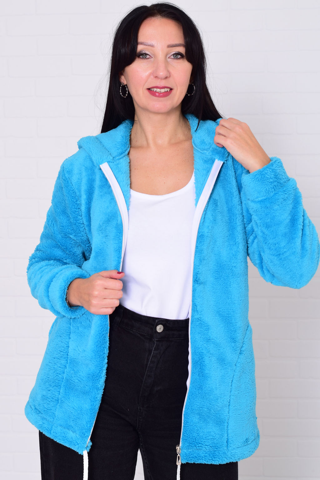 Толстовка женская 6-204 из велсофта - Новое кимоно фото 14