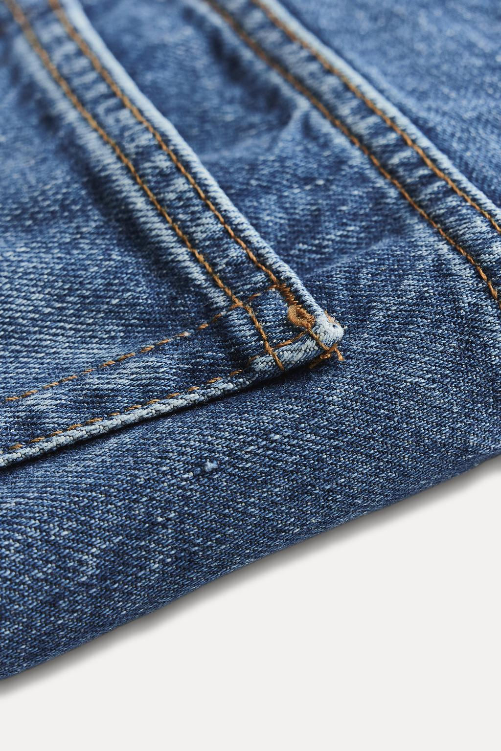 ZW COLLECTION STRAIGHT-LEG MID-RISE JEANS - Zara фото 8