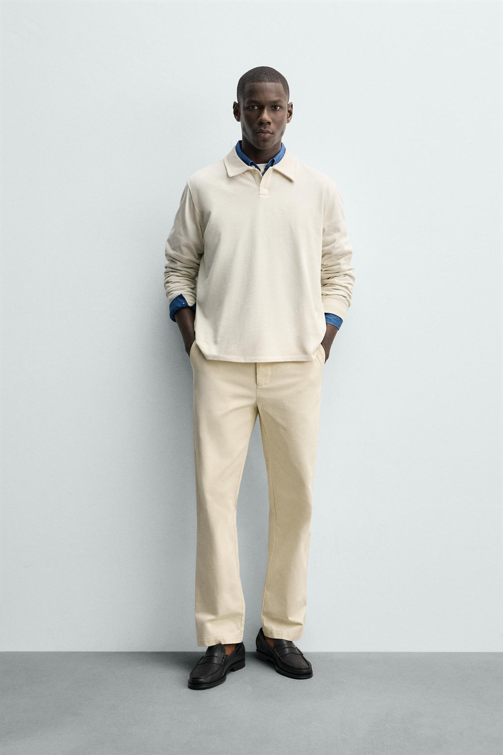 POLO REGULAR FIT / Blanco roto