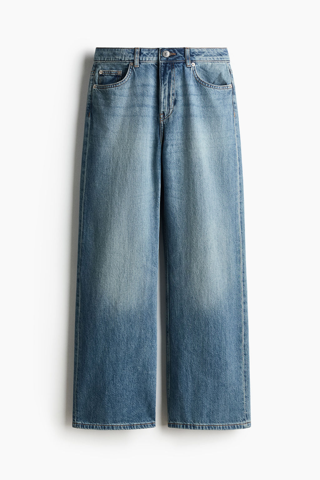 Baggy Regular Waist Jeans - H&m фото 5