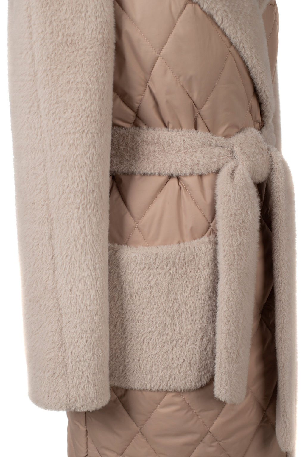 Пальто женское демисезонное (пояс) Утеплитель: Синтепон - El podio фото 10