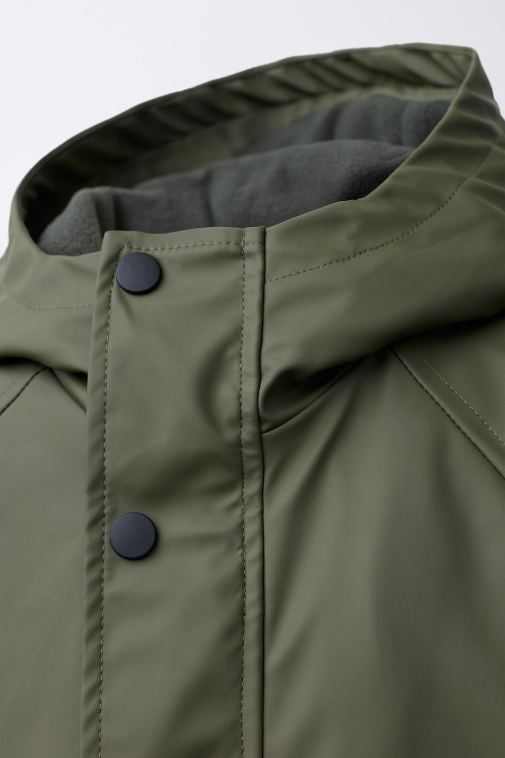 WATER-REPELLENT RUBBERISED PARKA - Zara фото 5