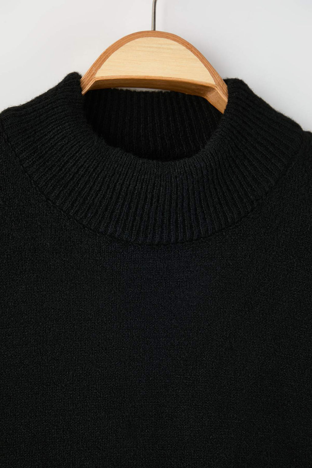 Antrasit*001 Relaxed Dik Yaka Duz Kazak TMNAW26KZ00013 - Trendyolmilla фото 8