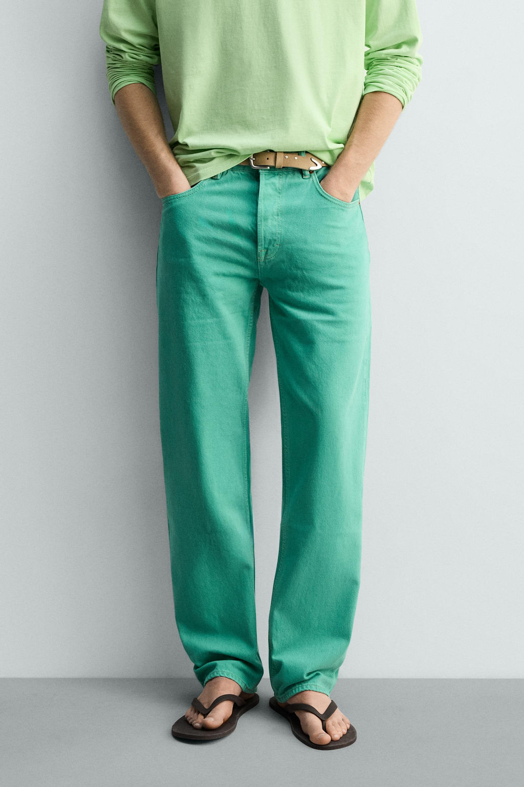 LIMITED EDITION STRAIGHT-LEG JEANS - Zara фото 21