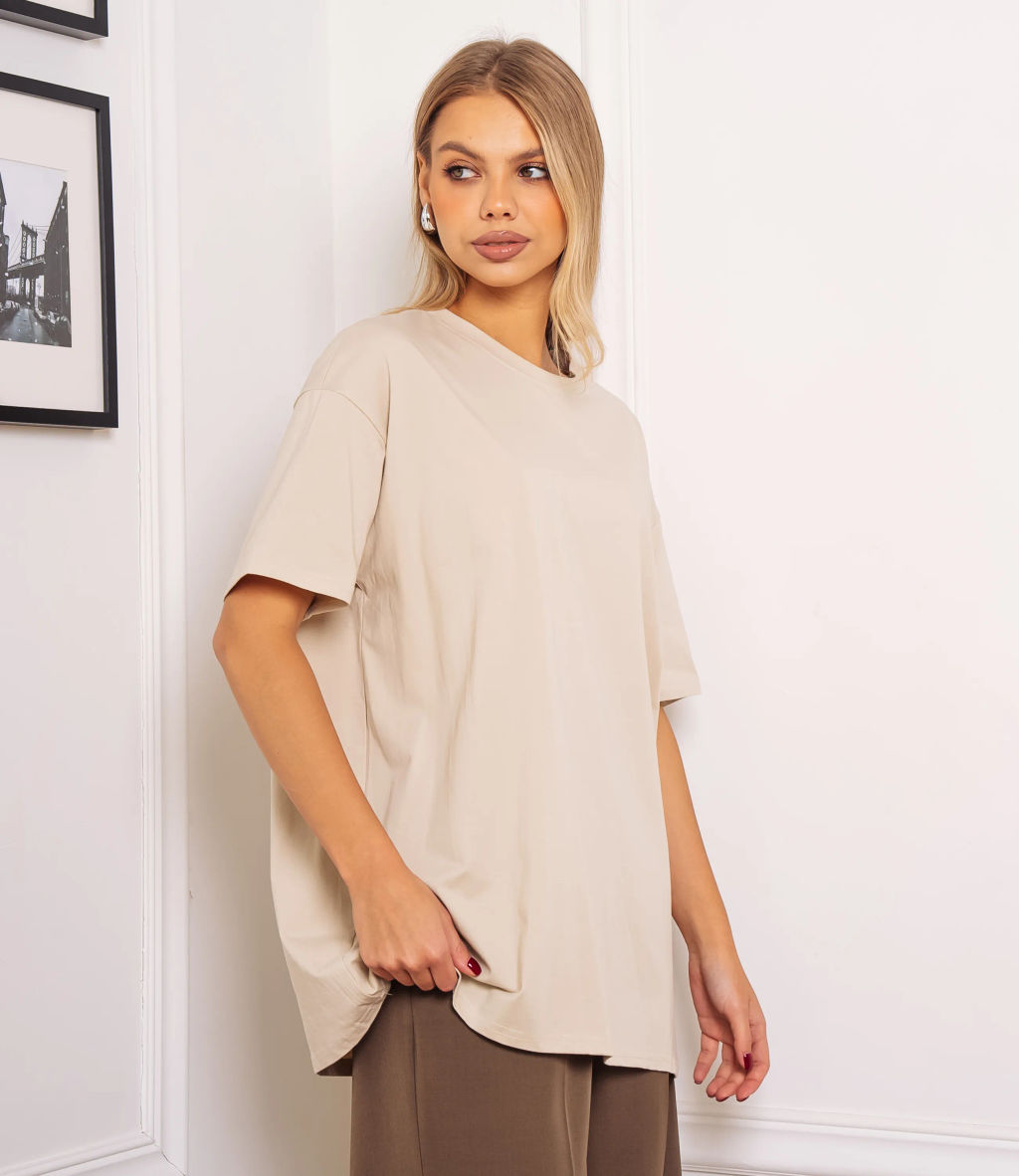 Футболка #КТ1 (22)-2, светло-бежевый