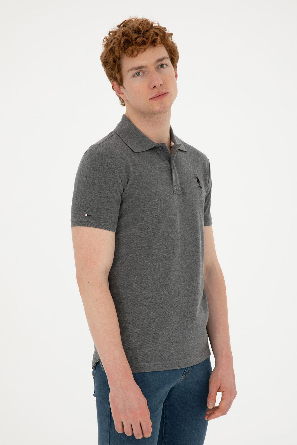 Мужская базовая футболка антрацитового меланжа Неожиданная скидка в корзине - U.s. polo assn фото 10