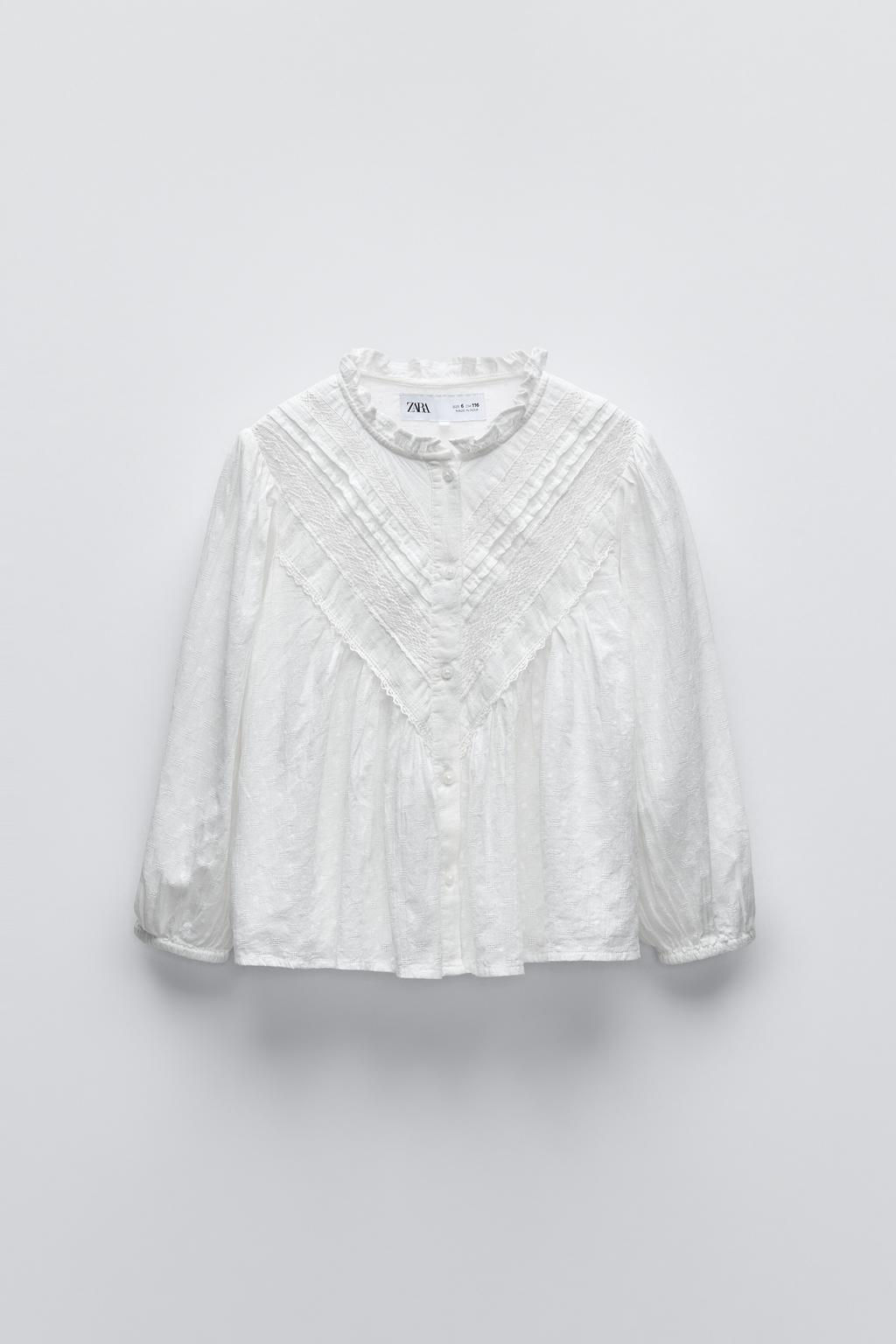 LACE ROMANTIC SHIRT - Zara фото 3