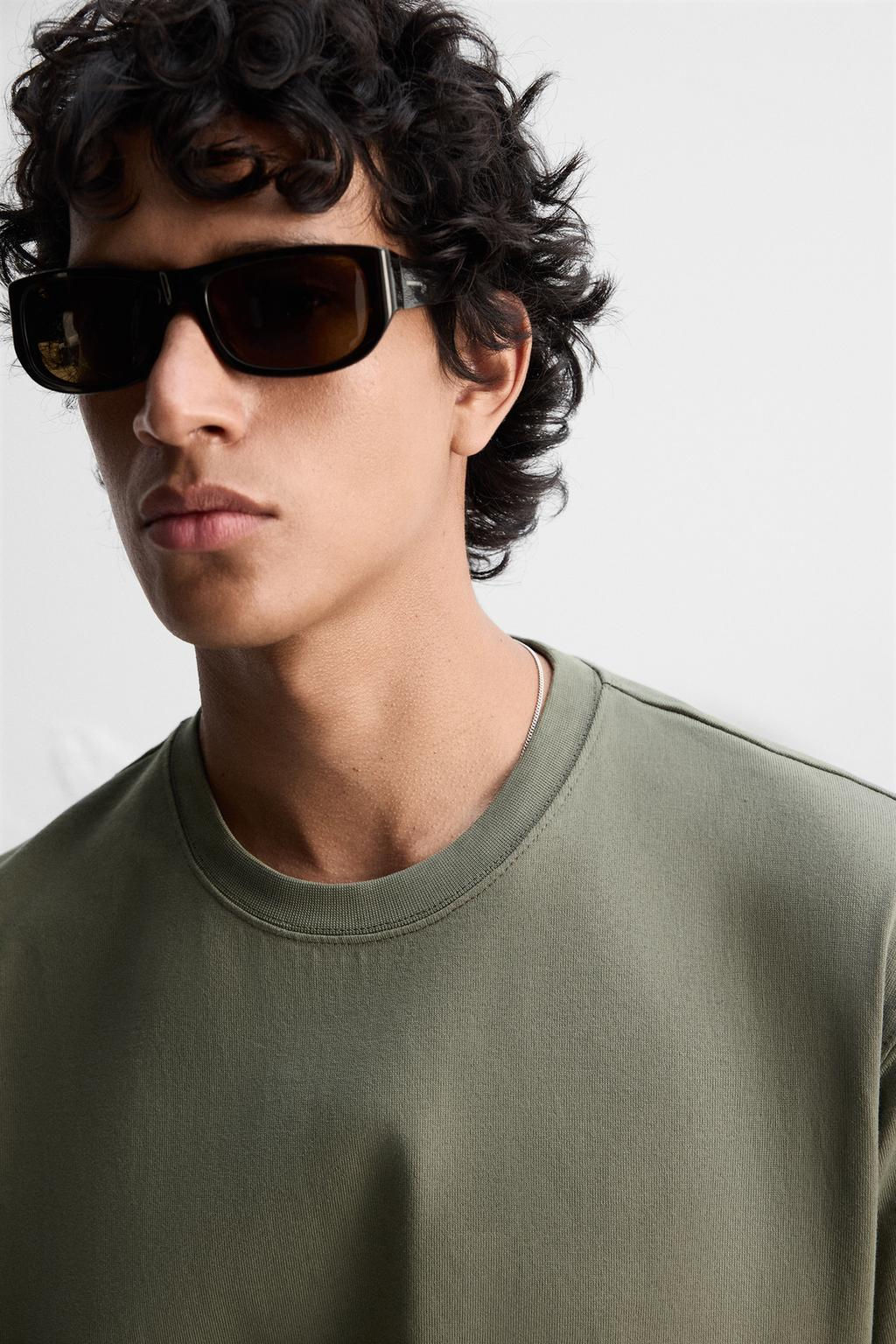 HEAVY WEIGHT SHORT SLEEVE T-SHIRT - Zara фото 7