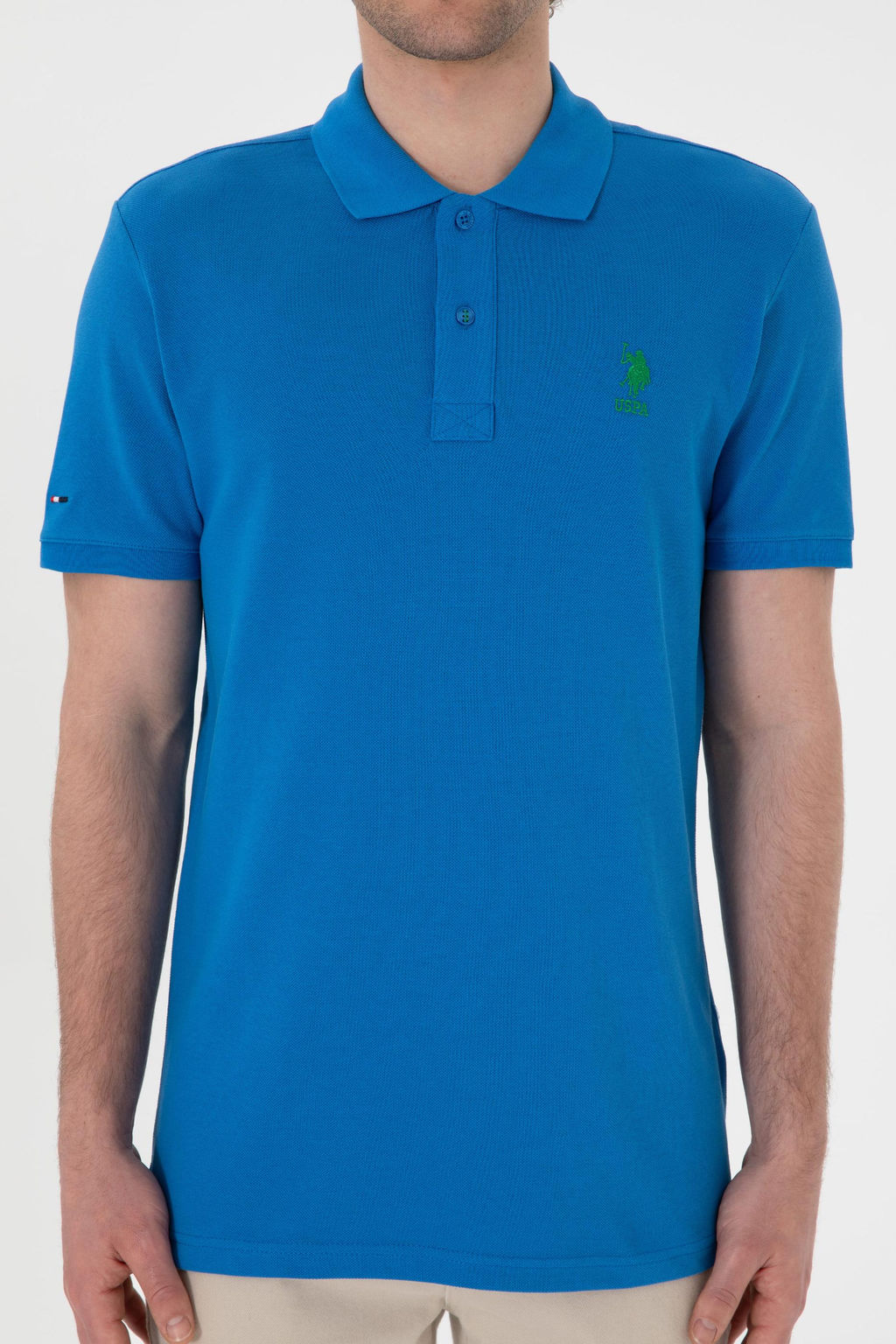 Erkek Slim Fit Polo Yaka Kobalt Basic Ti__rt Sepette S_rpriz _ndirim - U.s. polo assn фото 6