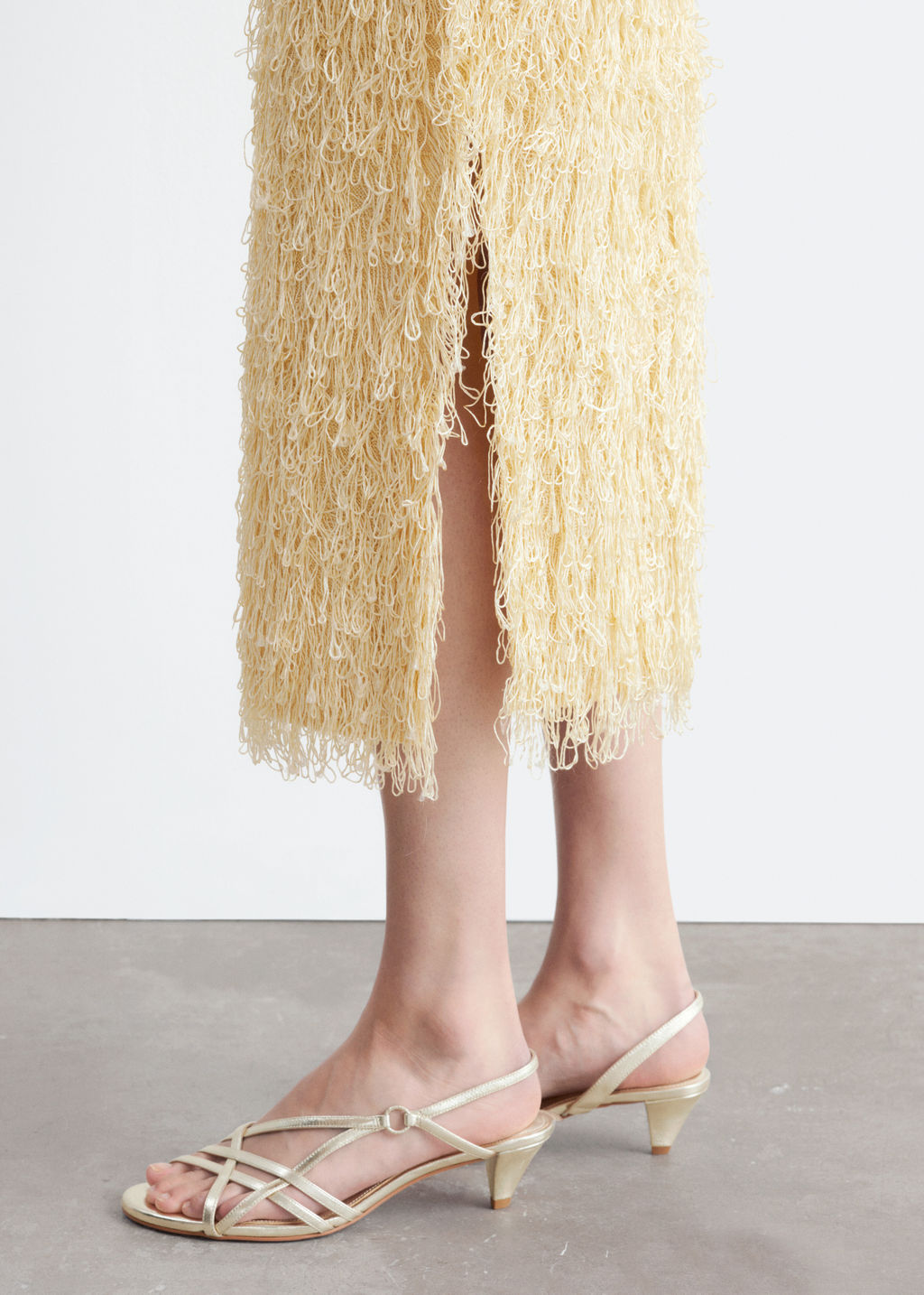 Falda l?piz con flecos - H&m фото 7