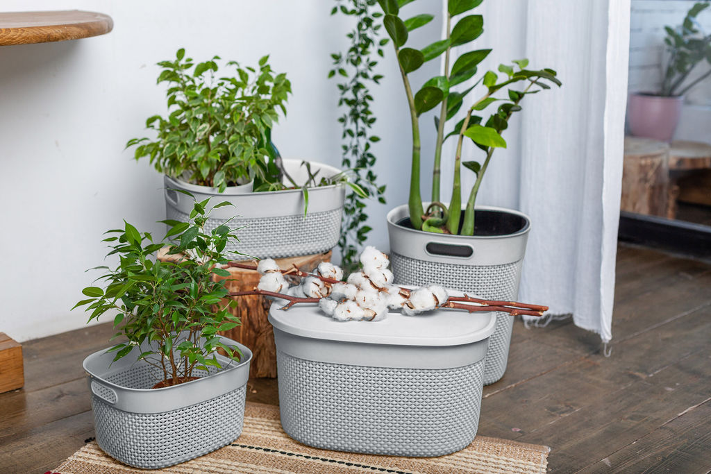 Корзина для хранения с крышкой OSLO 6л молочный туман PT1331МЛ-10,,