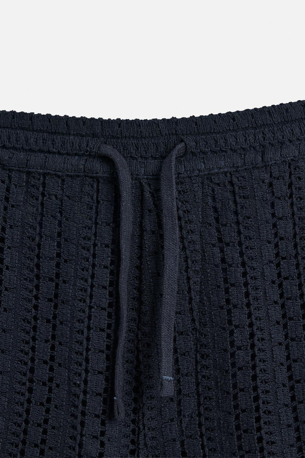 TEXTURED CROCHET BERMUDA SHORTS - Zara фото 9
