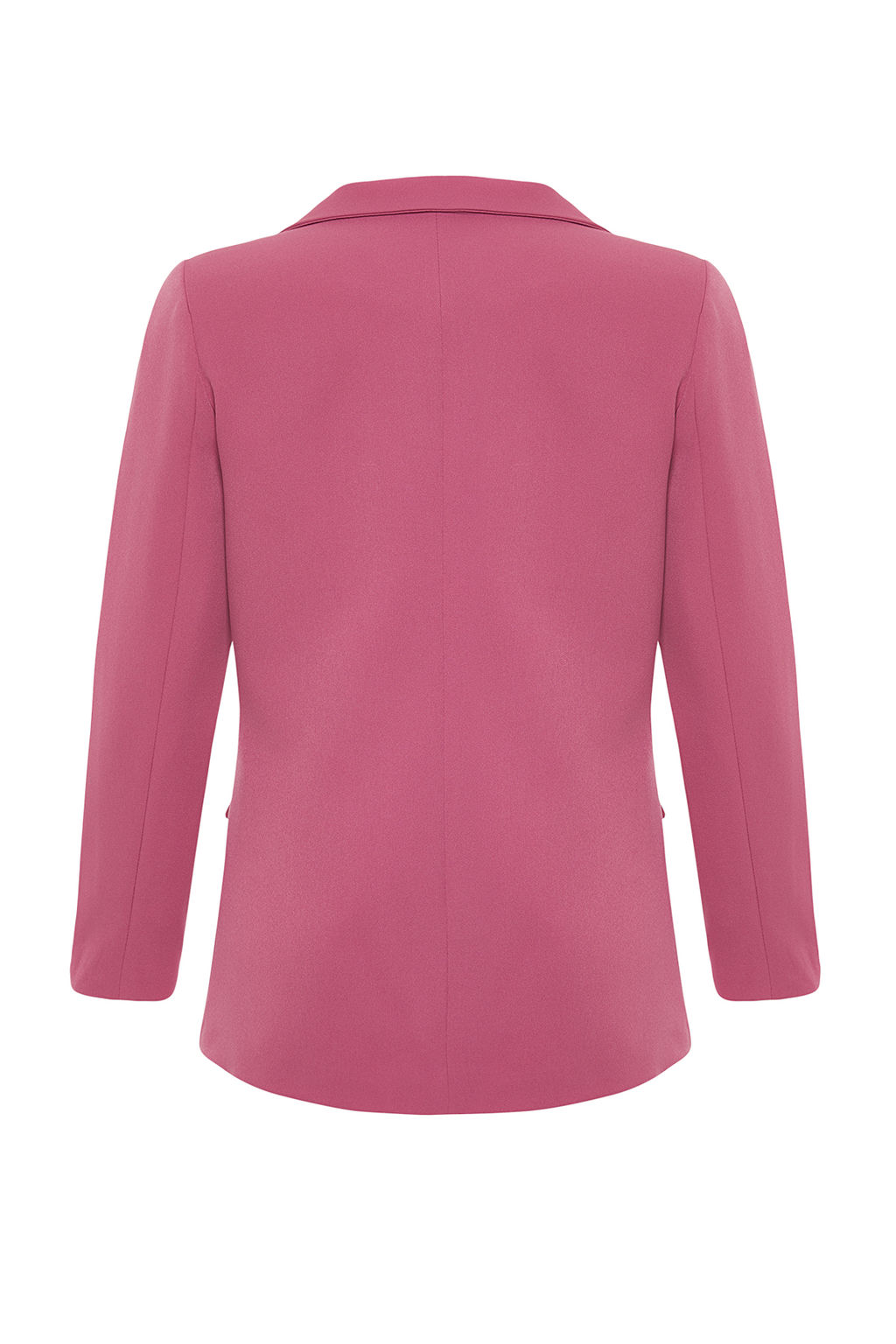 Pembe Regular Astarl? Kruvaze Kapama Dokuma Blazer Ceket TWOAW21CE0264