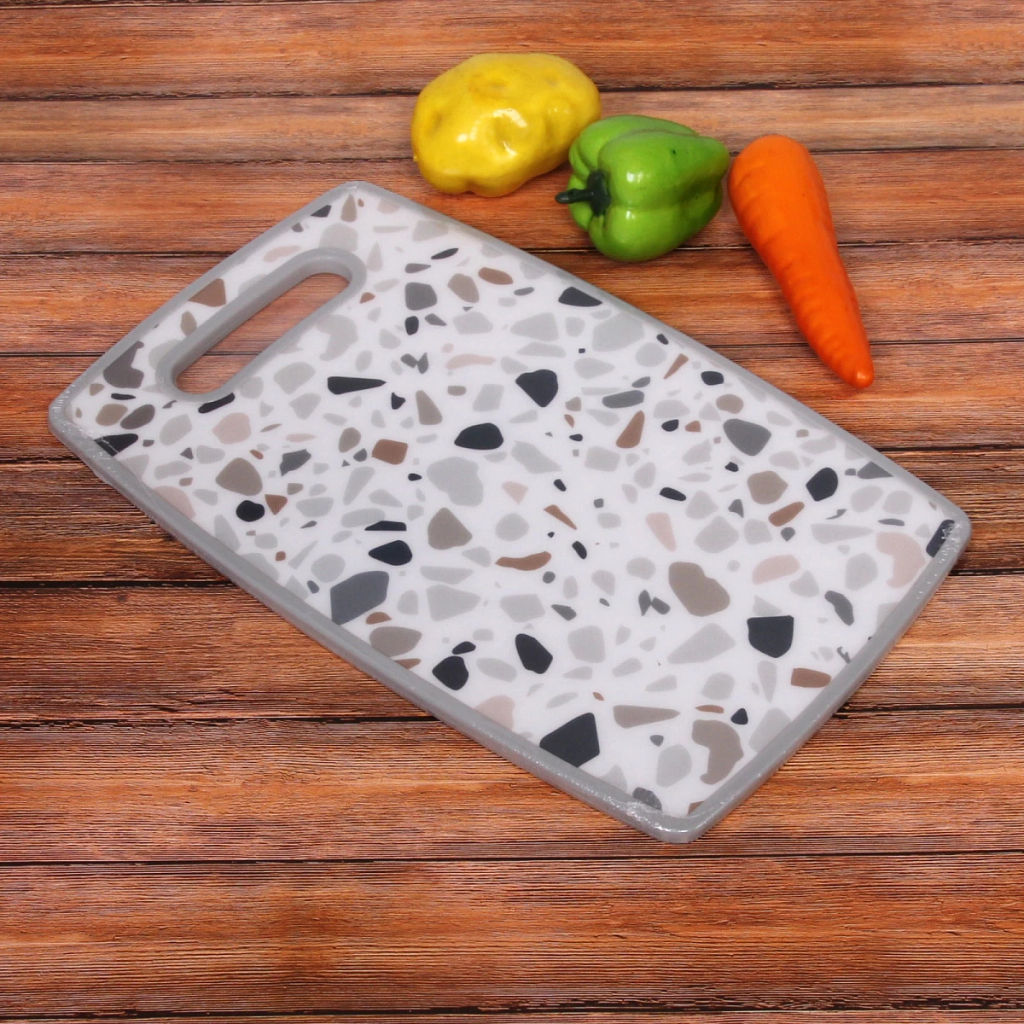 Цена за 2 шт. Доска разделочная "Stone" 23*37*1см Крошка светлая