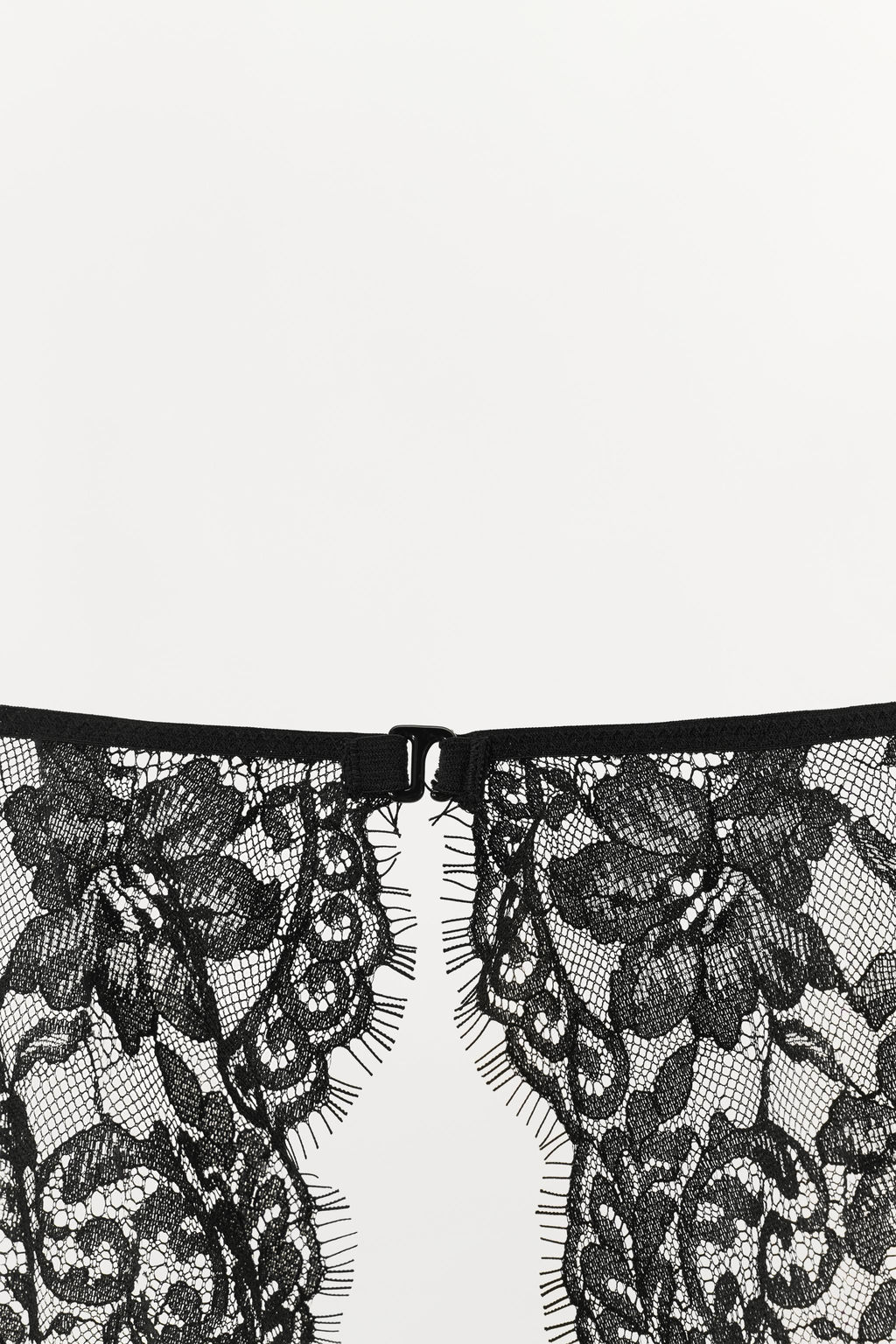 SUJETADOR AROS ENCAJE MANGAS / Negro - Zara фото 6