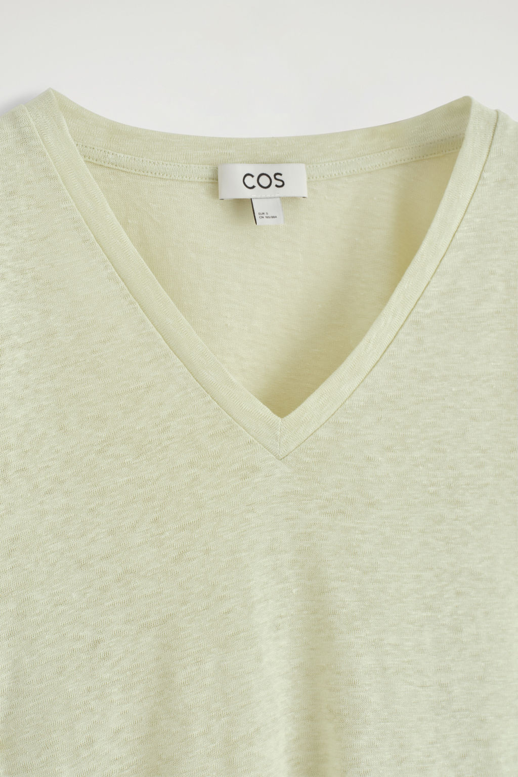 CAMISETA DE LINO CON CUELLO DE PICO - H&m фото 2