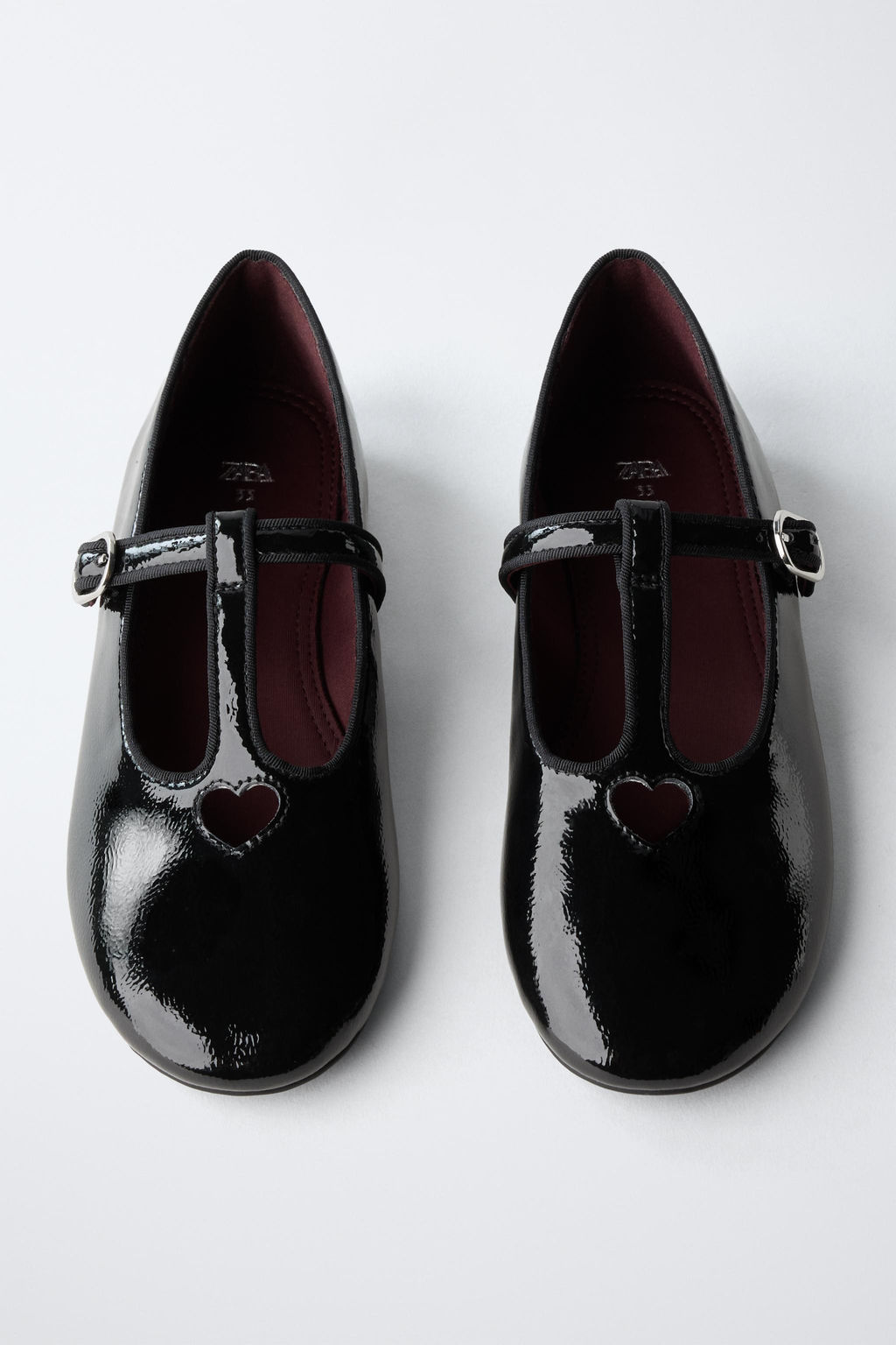 T-BAR BALLERINAS WITH HEART DETAIL - Zara фото 4