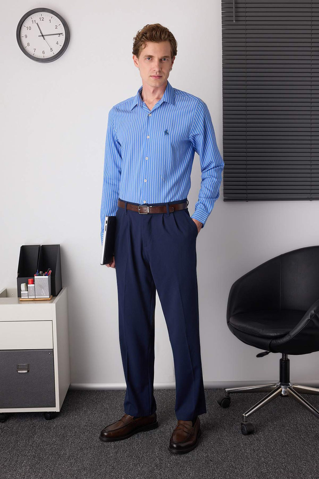 Mavi Fitted Erkek Gomlek TMNAW26GO00005 - Trendyolmilla фото 2