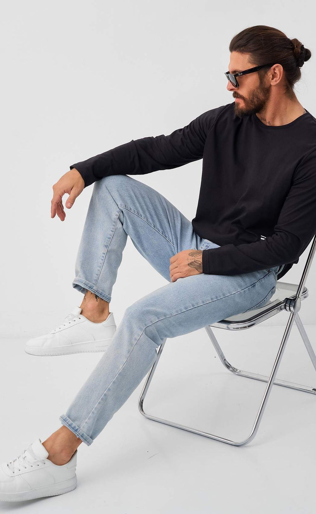 Лонгслив F521-1001-899 black - Fine joyce фото 10