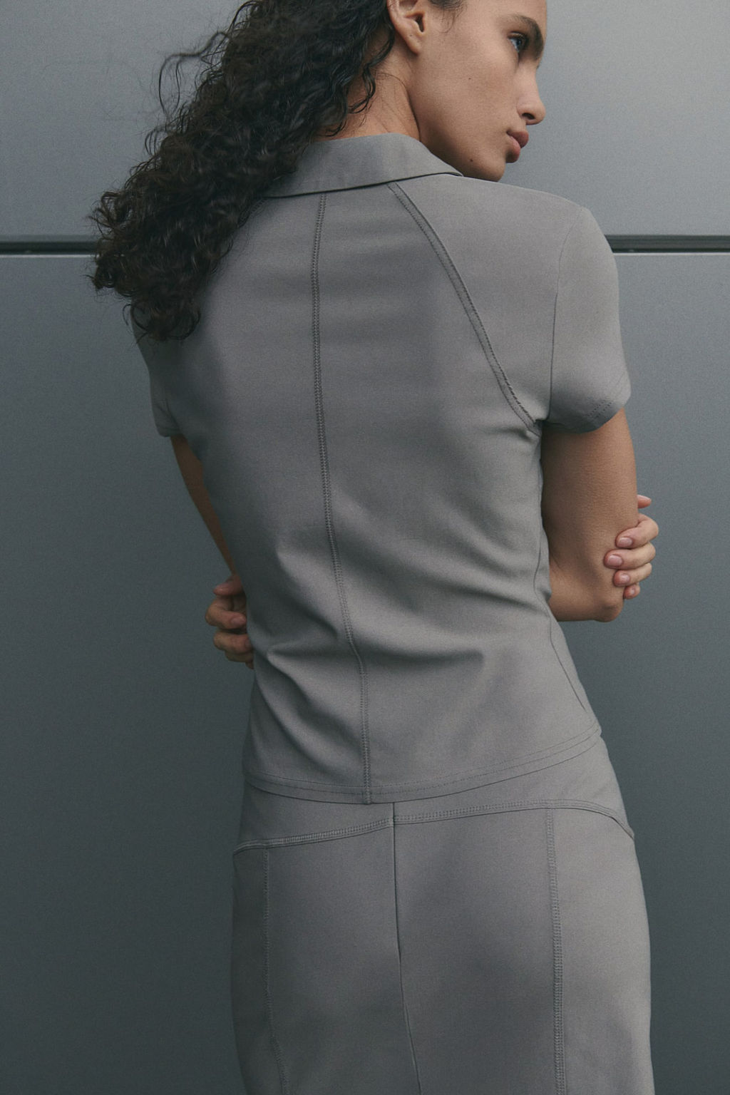 Collared zip-through top - H&m фото 4