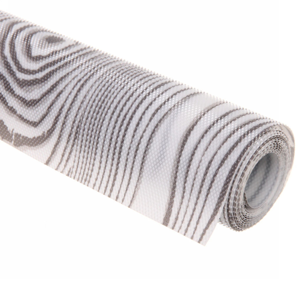 Цена за 2 шт. Коврик для кухонных ящиков в рулоне 45*150см "Natura" дерево серый