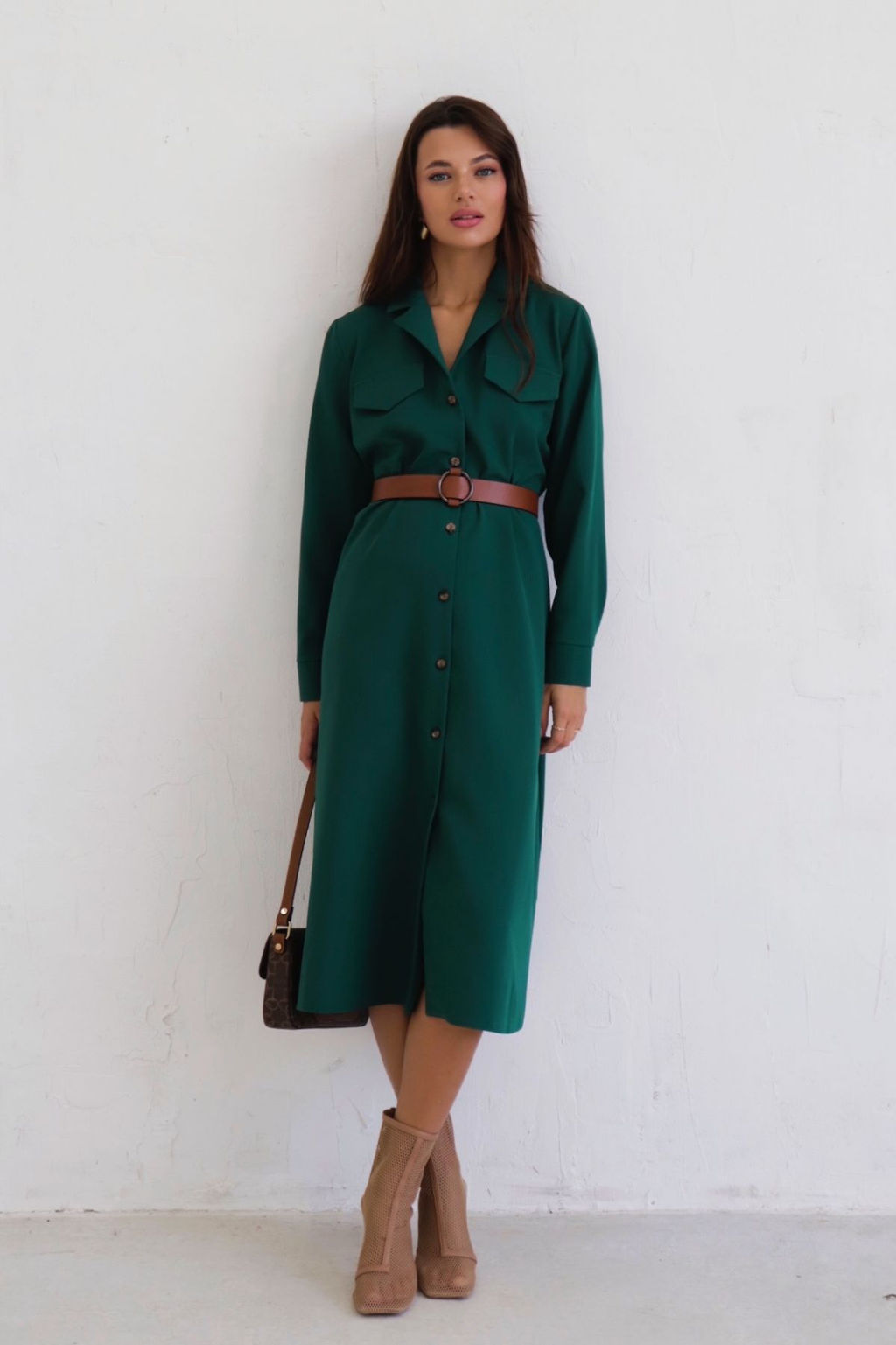 Платье-рубашка с английским воротником - Martichelli фото 142