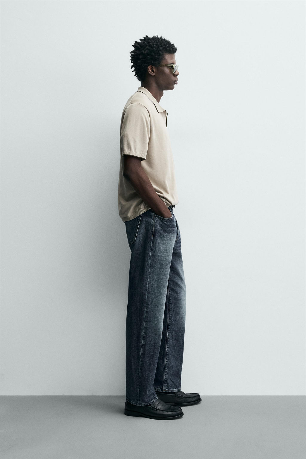 CONTRAST RIB KNIT POLO SHIRT - Zara фото 4