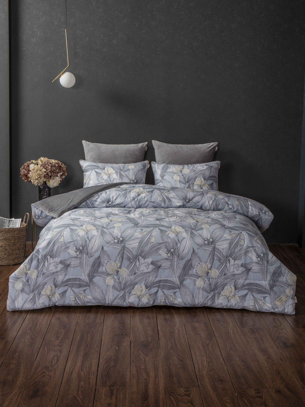 Ирисы (графит платина) ABC Cotton комплект