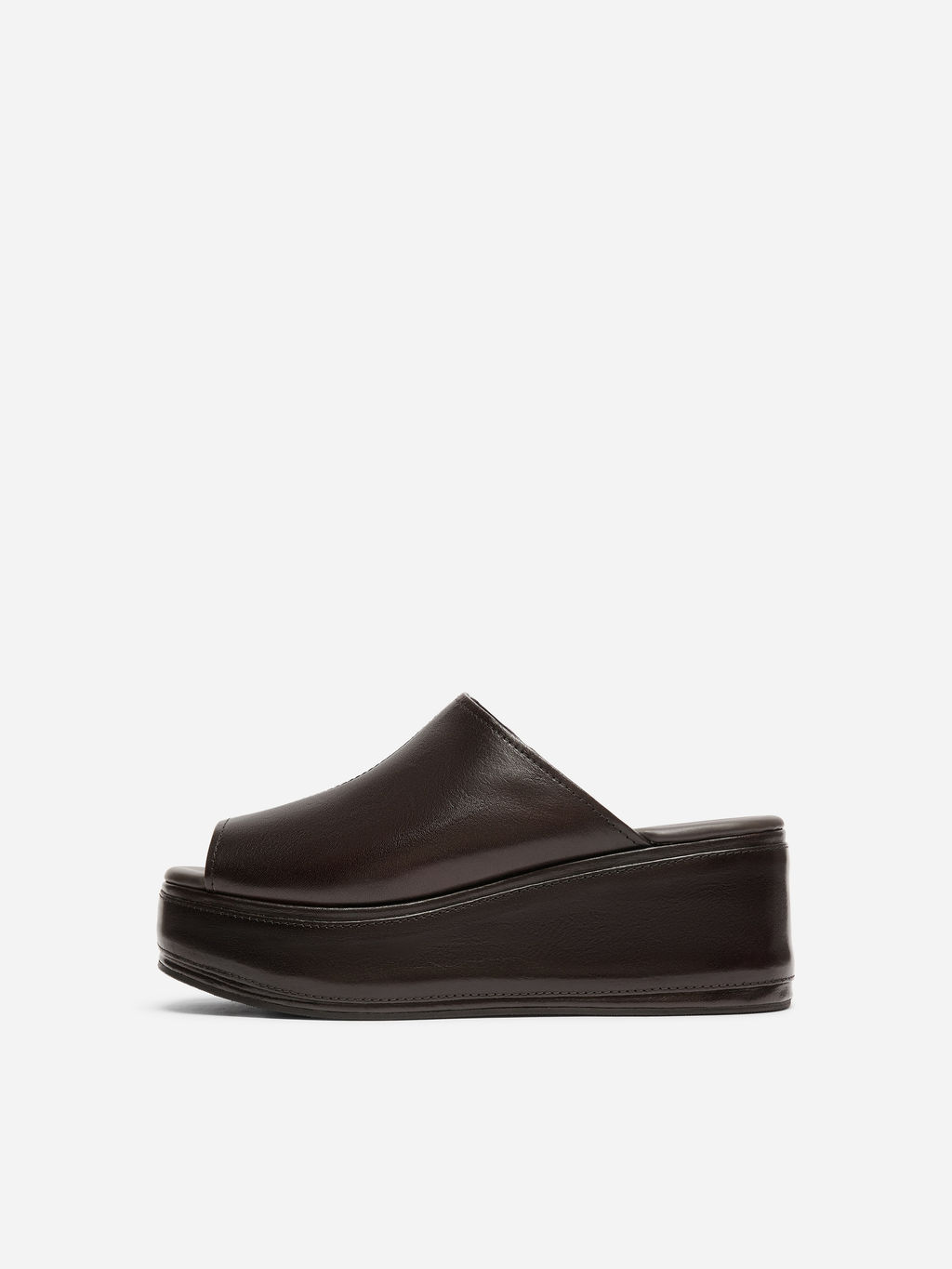 Sandalias de plataforma plana de piel - H&m фото 5