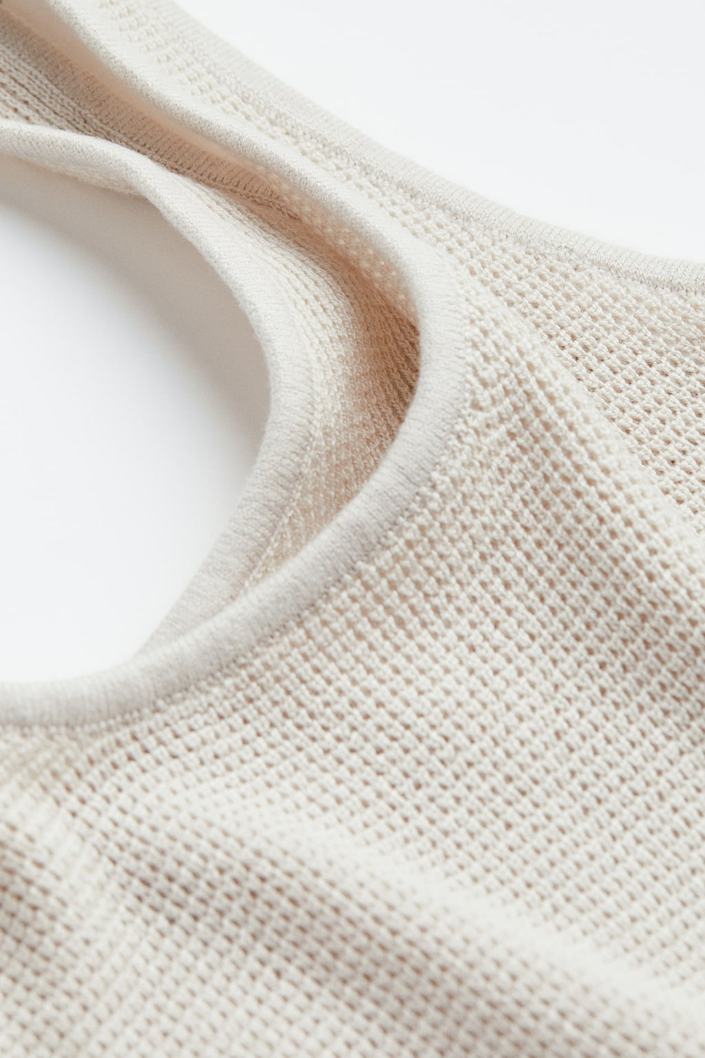 Crop top en punto gofrado - H&m фото 2