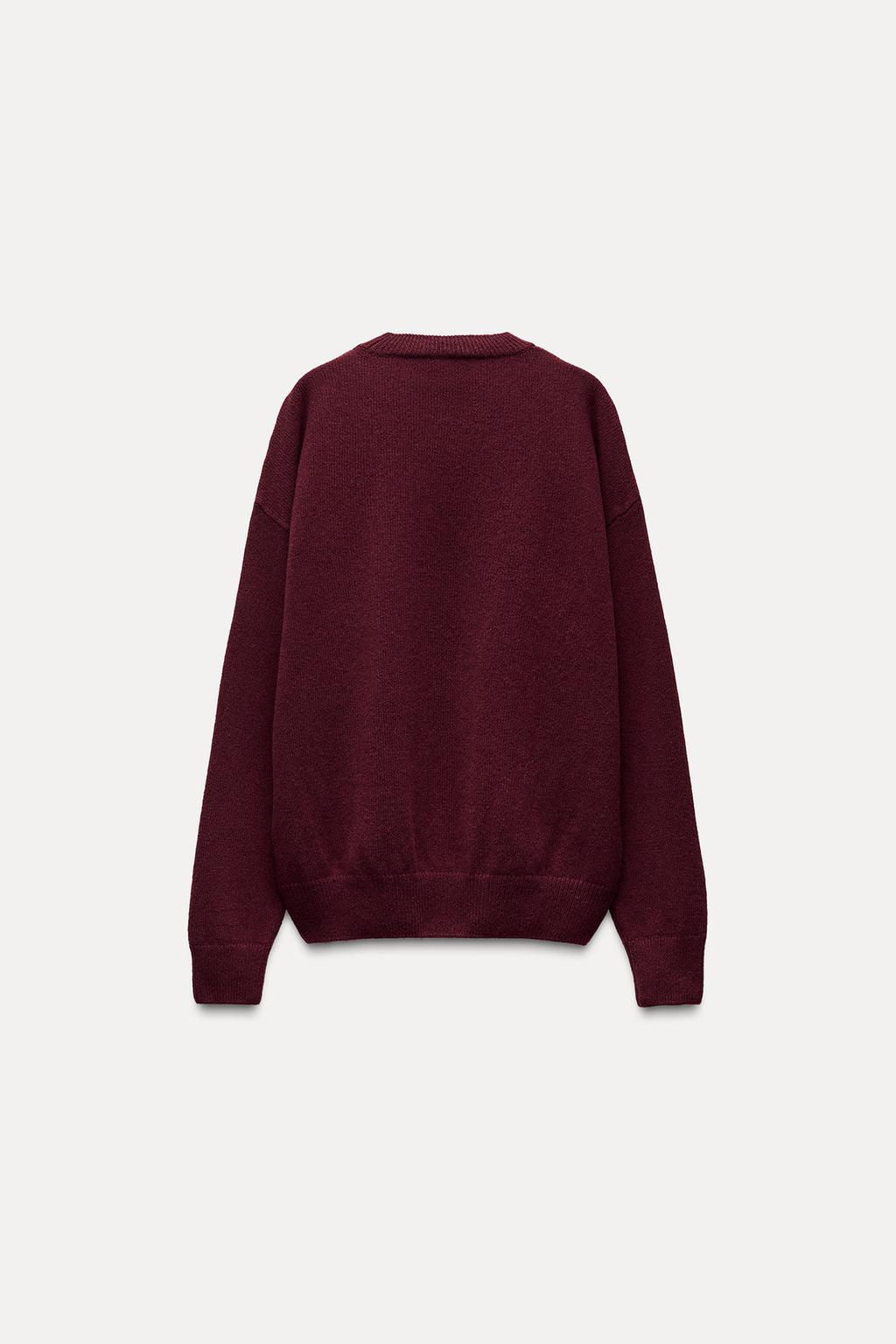 PLAIN CASHMERE AND WOOL SWEATER - Zara фото 5