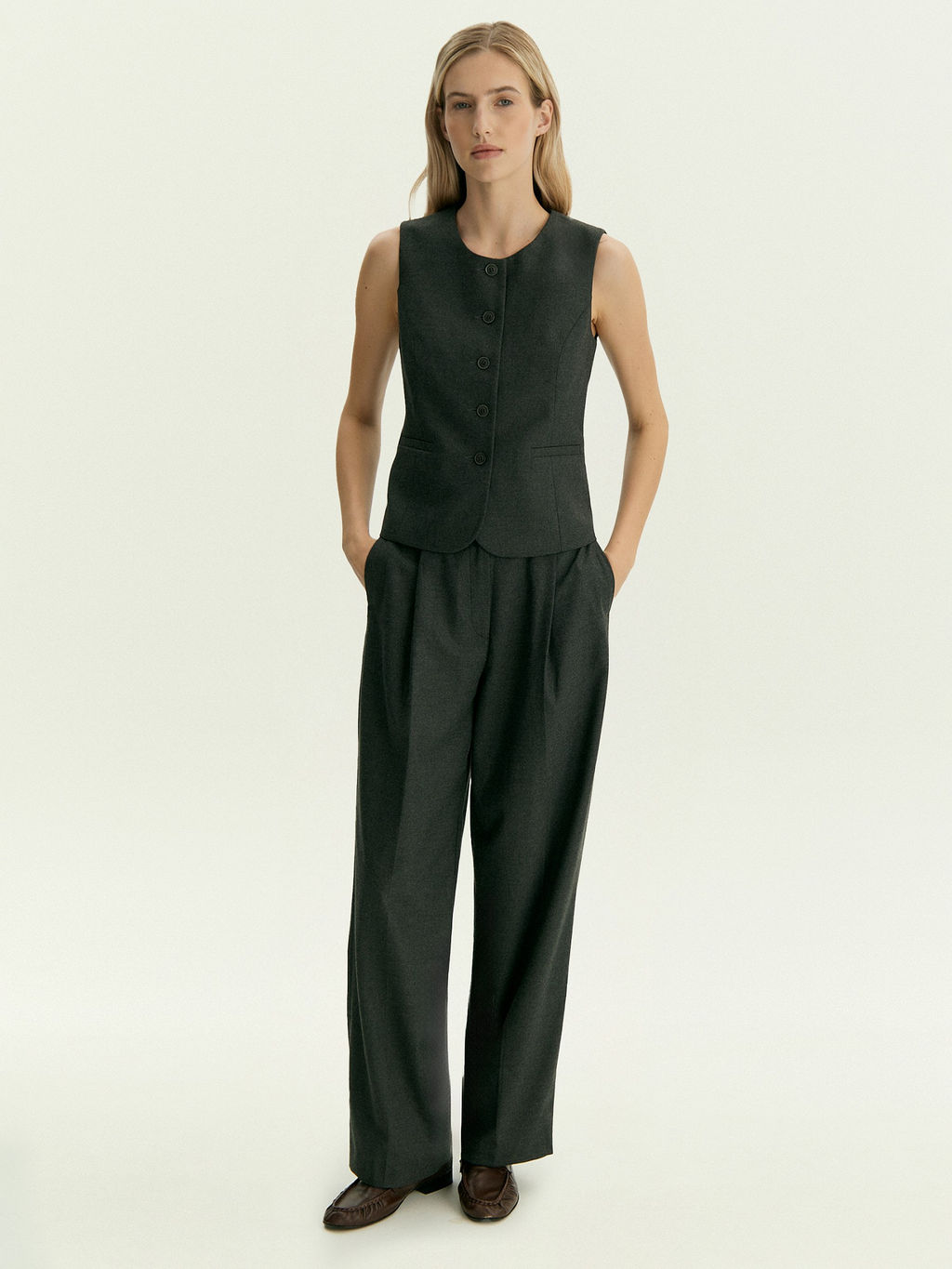 Жилет c круглым вырезом, GL105/cartier - Emka фото 4