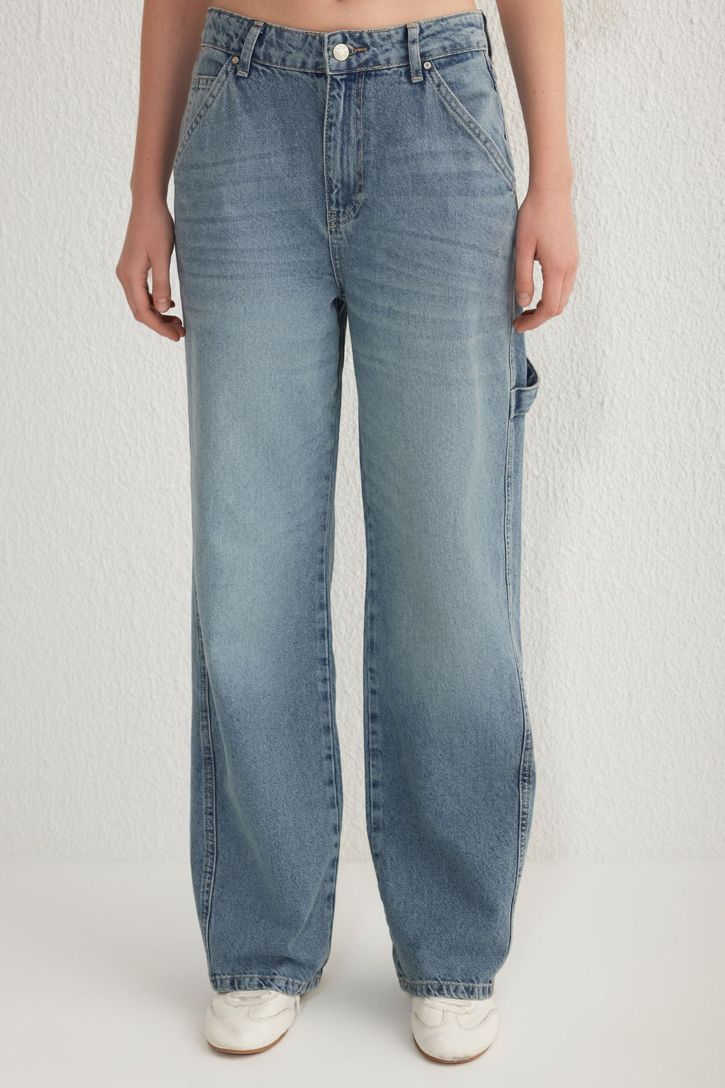 Mavi More Sustainable Normal Bel Loose Wide Leg Jeans TWOSS25JE00032