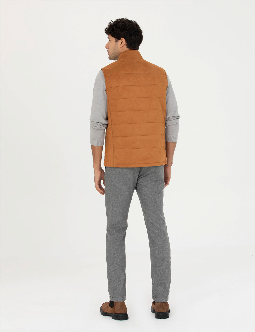 Gri Slim Fit Kanvas Pantolon - Pierre cardin фото 4