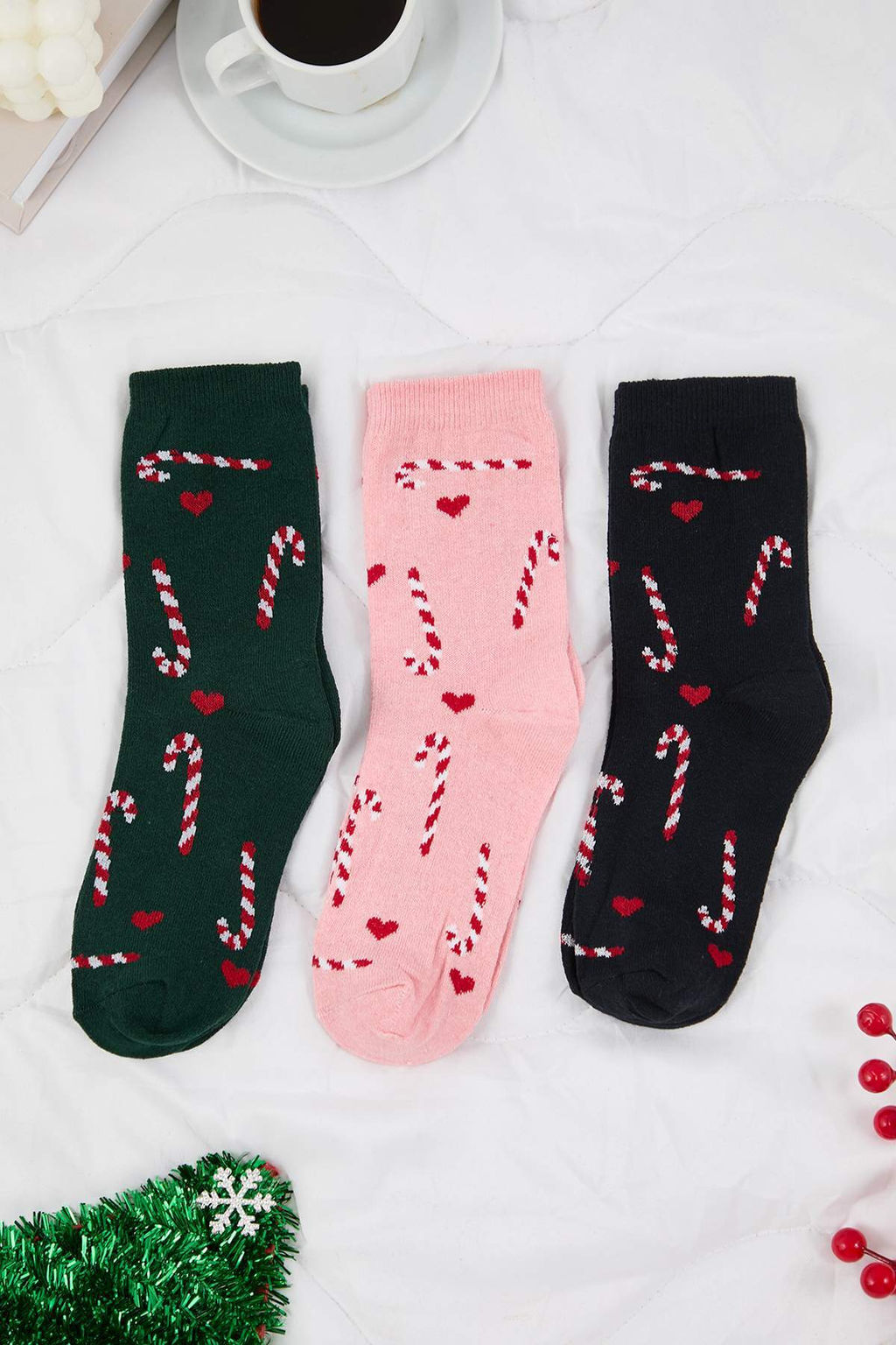 Lacivert-Pembe 3lu Y?lbas? Jakar Orme Corap THMAW26CO00023