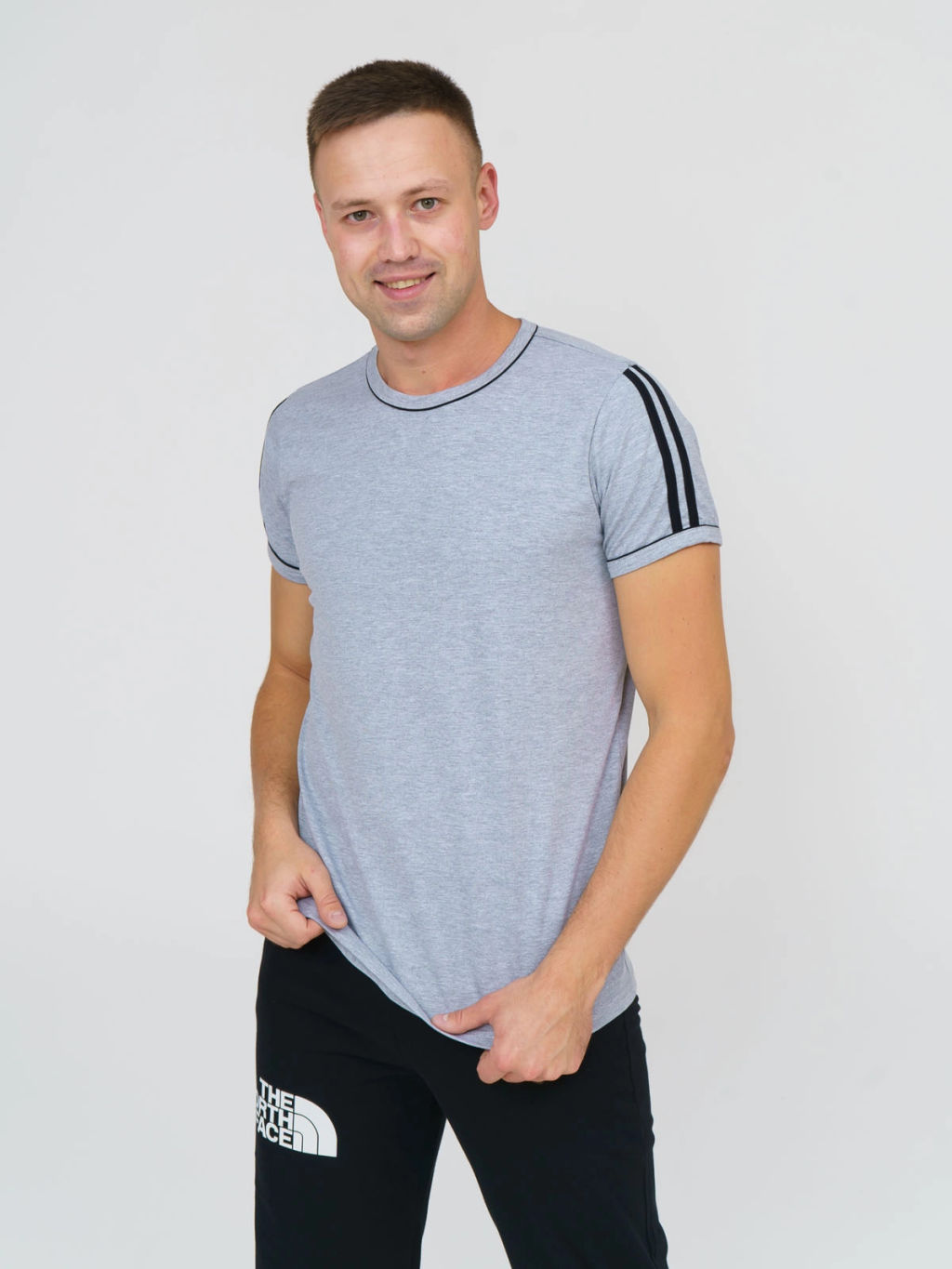 Футболка мужская, цвет серый