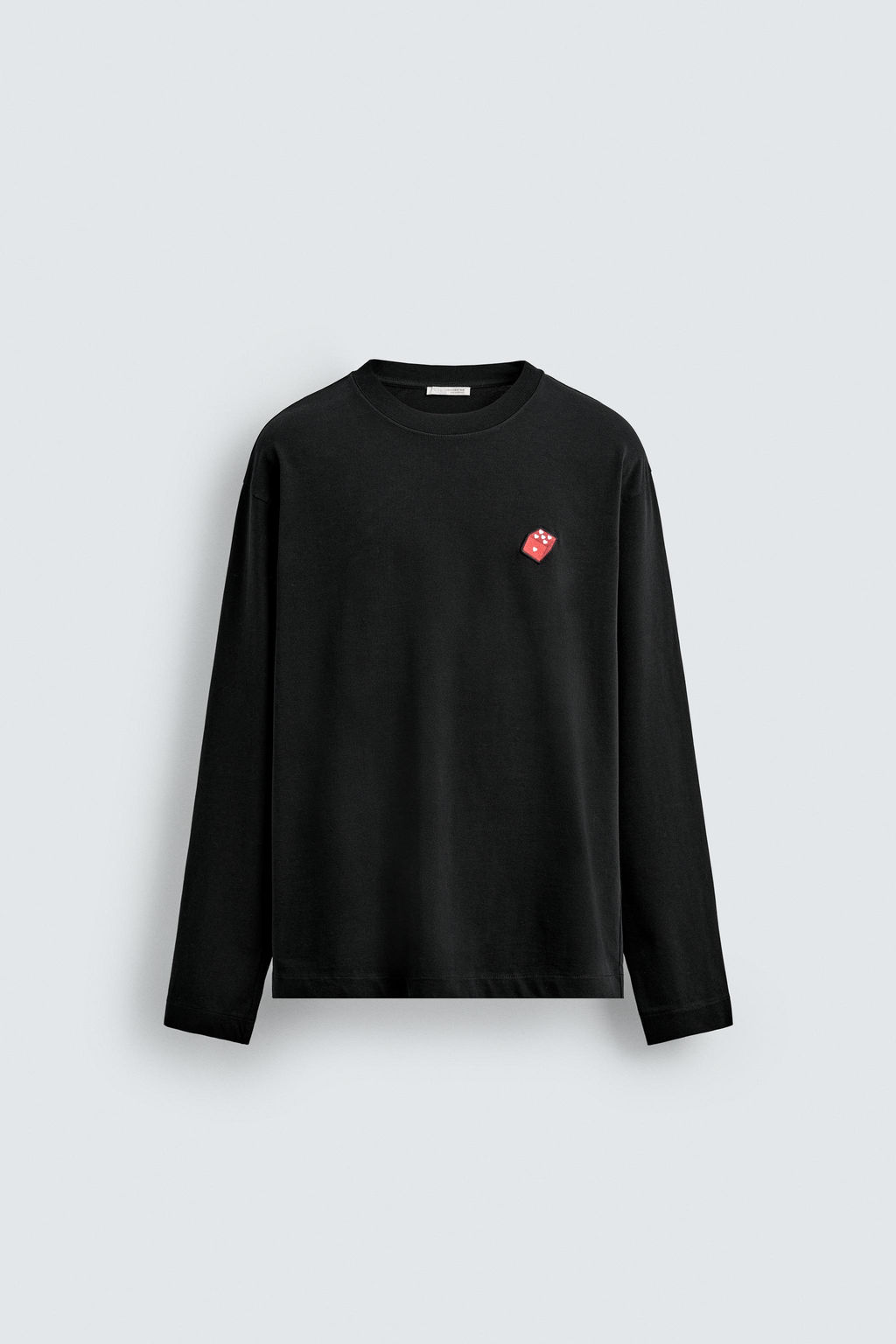 T-SHIRT WITH DICE HEARTS PATCH - Zara фото 15