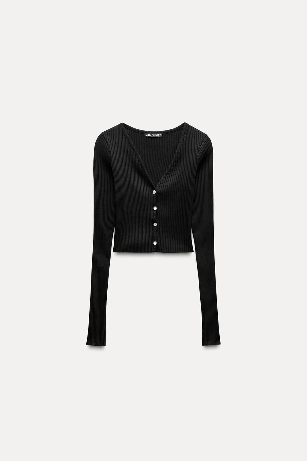 RIBBED CARDIGAN - Zara фото 17
